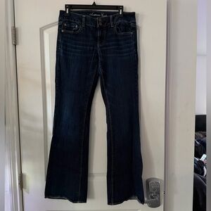American Eagle Outfitters Women's Deep Indigo Flare Jeans